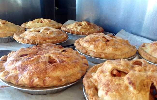 apple pies made with heirloom apples from Scott Farm Orchard