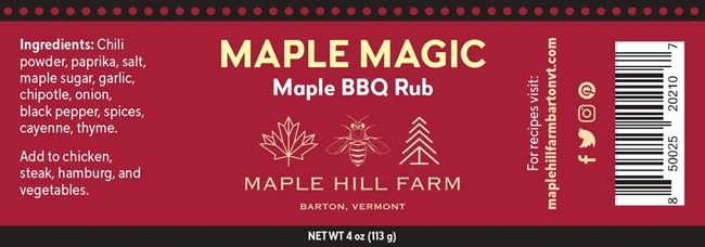Maple Hill Farm Maple Magic BBQ Rub