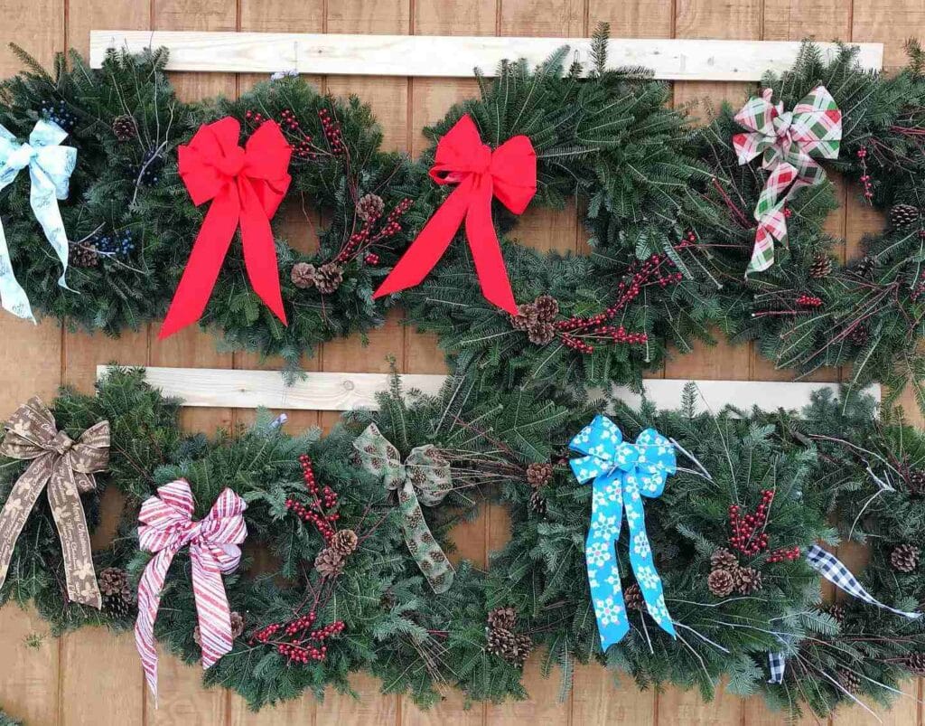 Artisan wreaths from Maple Hill Farm Barton Vermont
