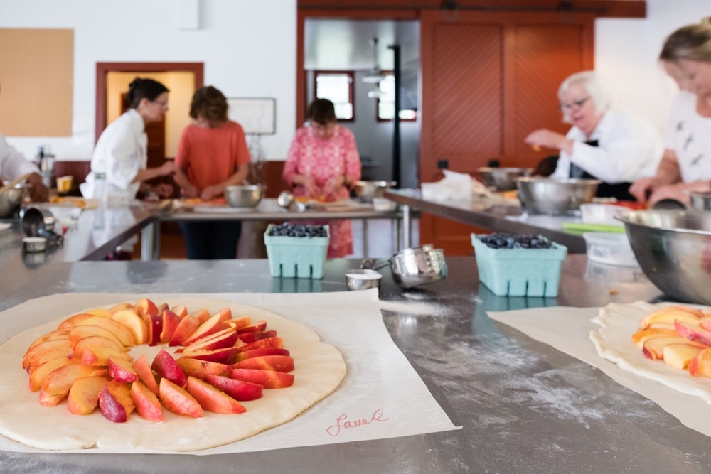 Peach Galette cooking class at Scott Farm Orchard