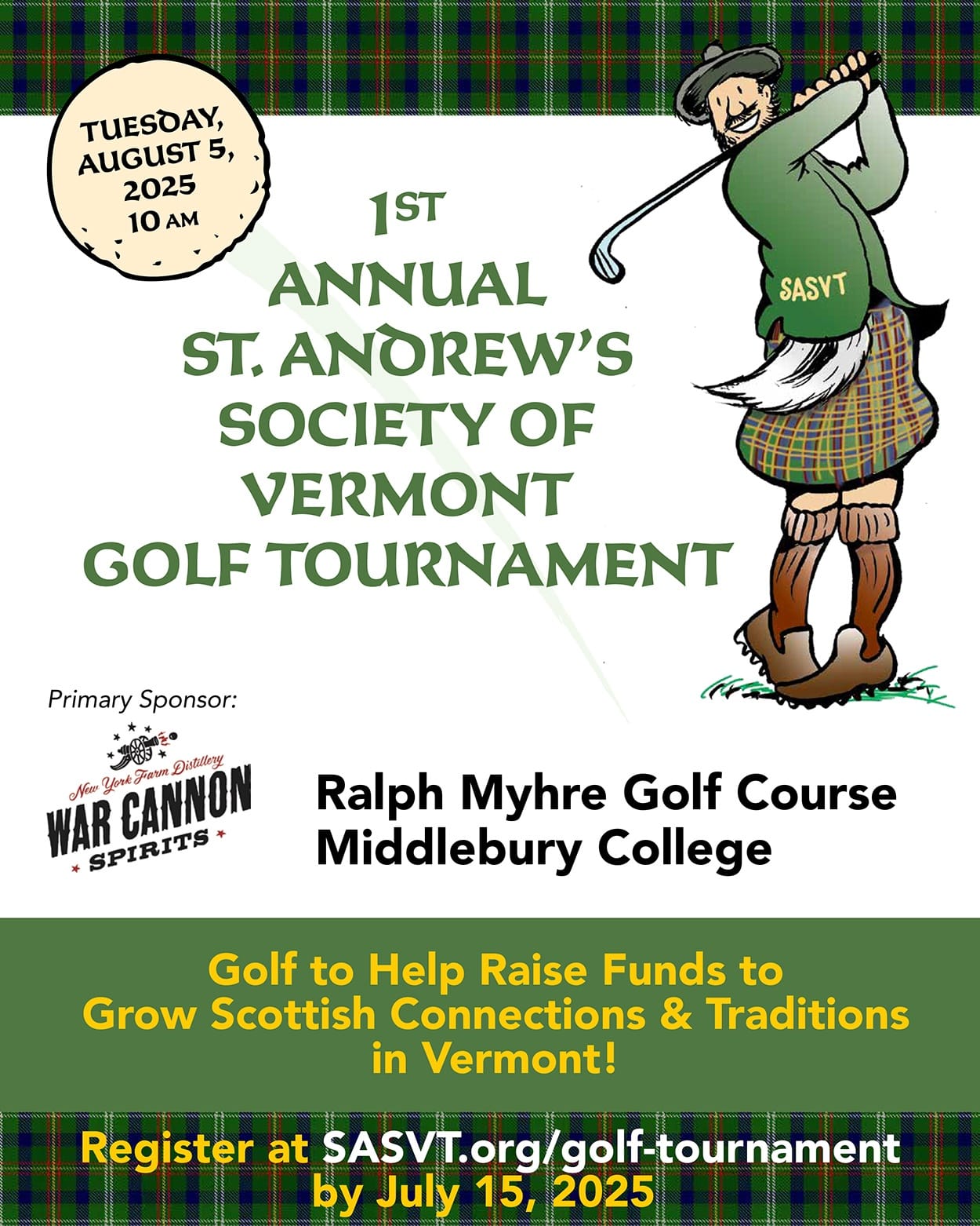 SASVT 2025 Golf Tournament ad